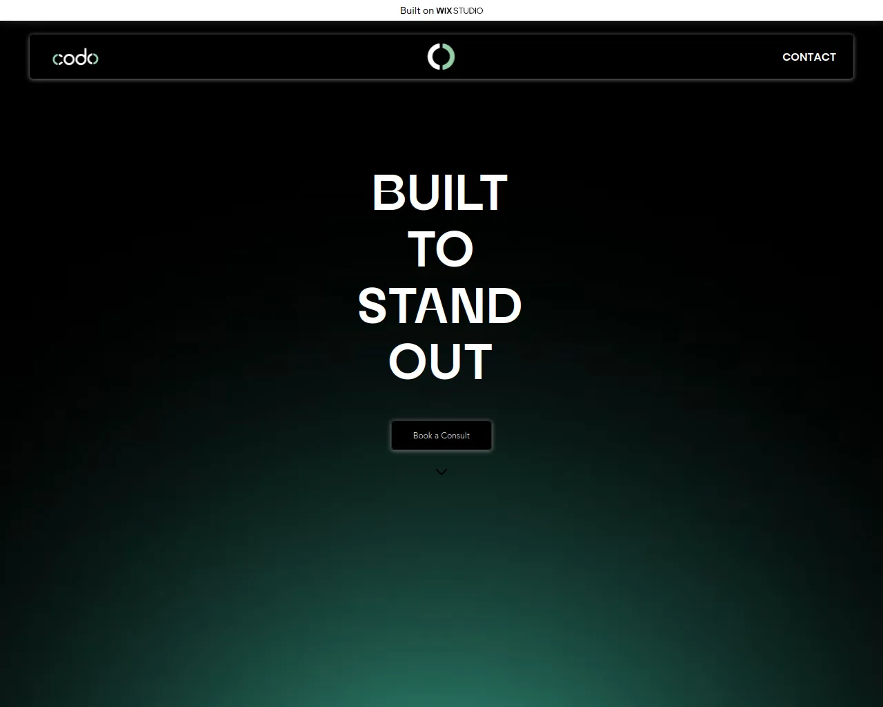 Screenshot of designbycodo.wixstudio.com