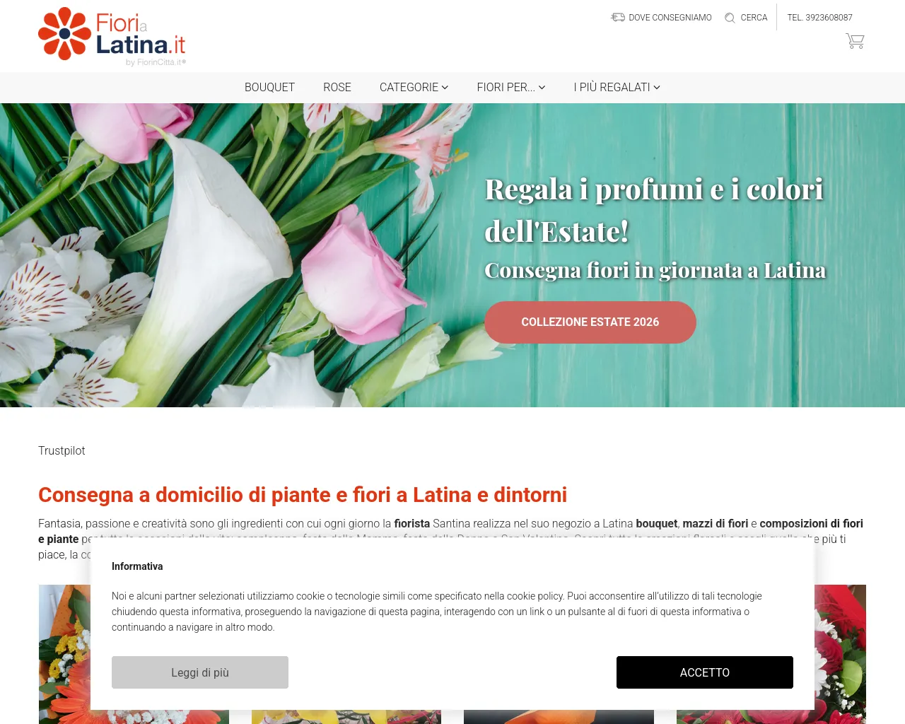 Screenshot of fiorialatina.live