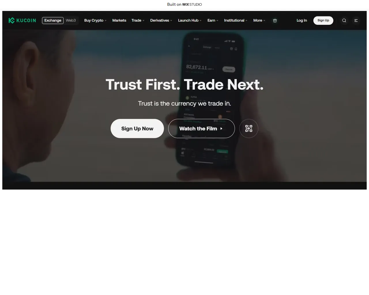 Screenshot of nav-cucoin.wixstudio.com