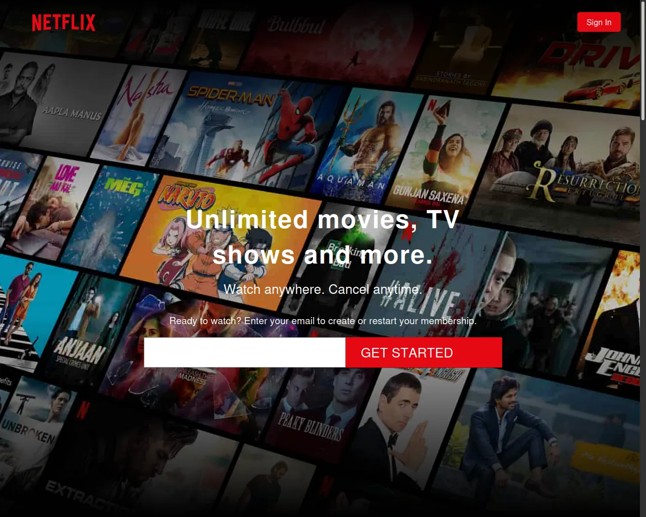 Screenshot of netflix-clone-rust-five.vercel.app