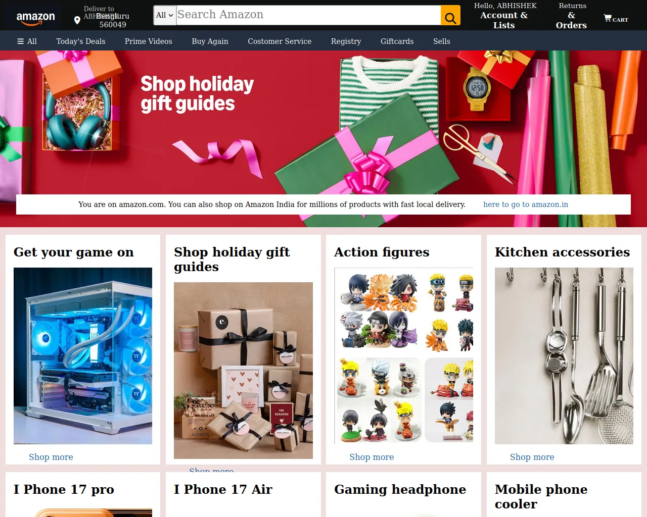 Screenshot of amazon-clone-flame-ten.vercel.app