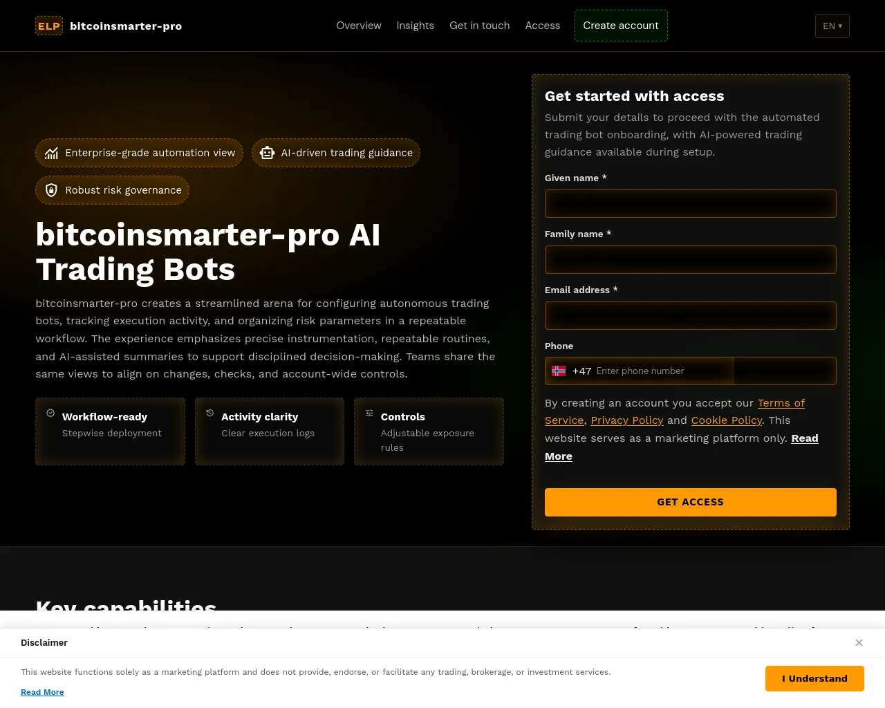 Screenshot of bitcoin-traders-app.com
