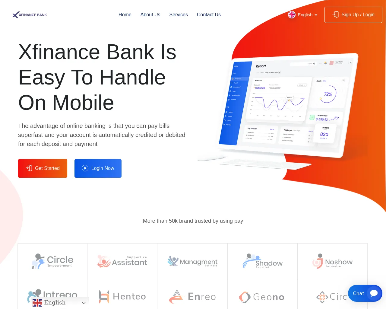 Screenshot of xfinancebnk.com