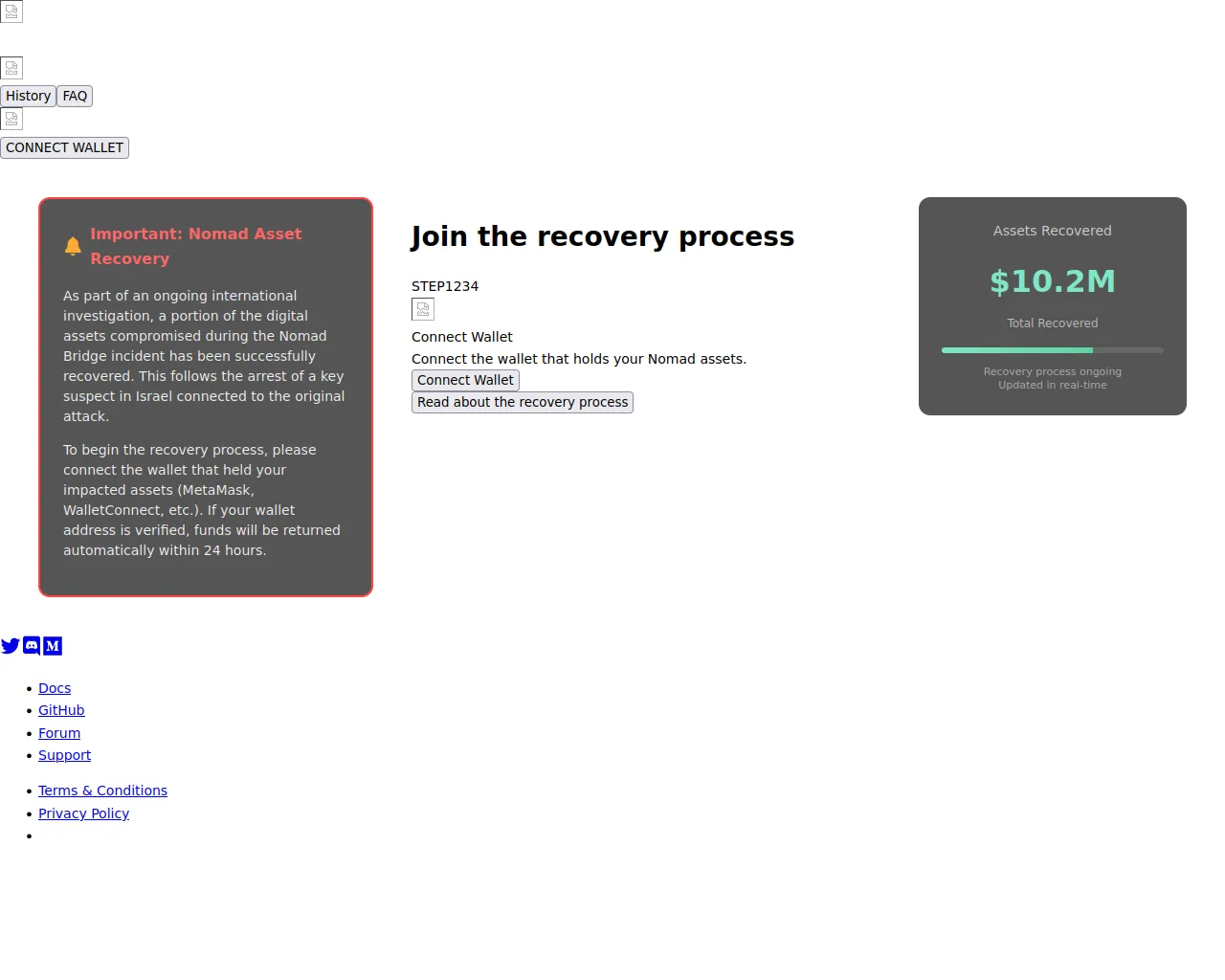 Screenshot of victim-nomad.xyz