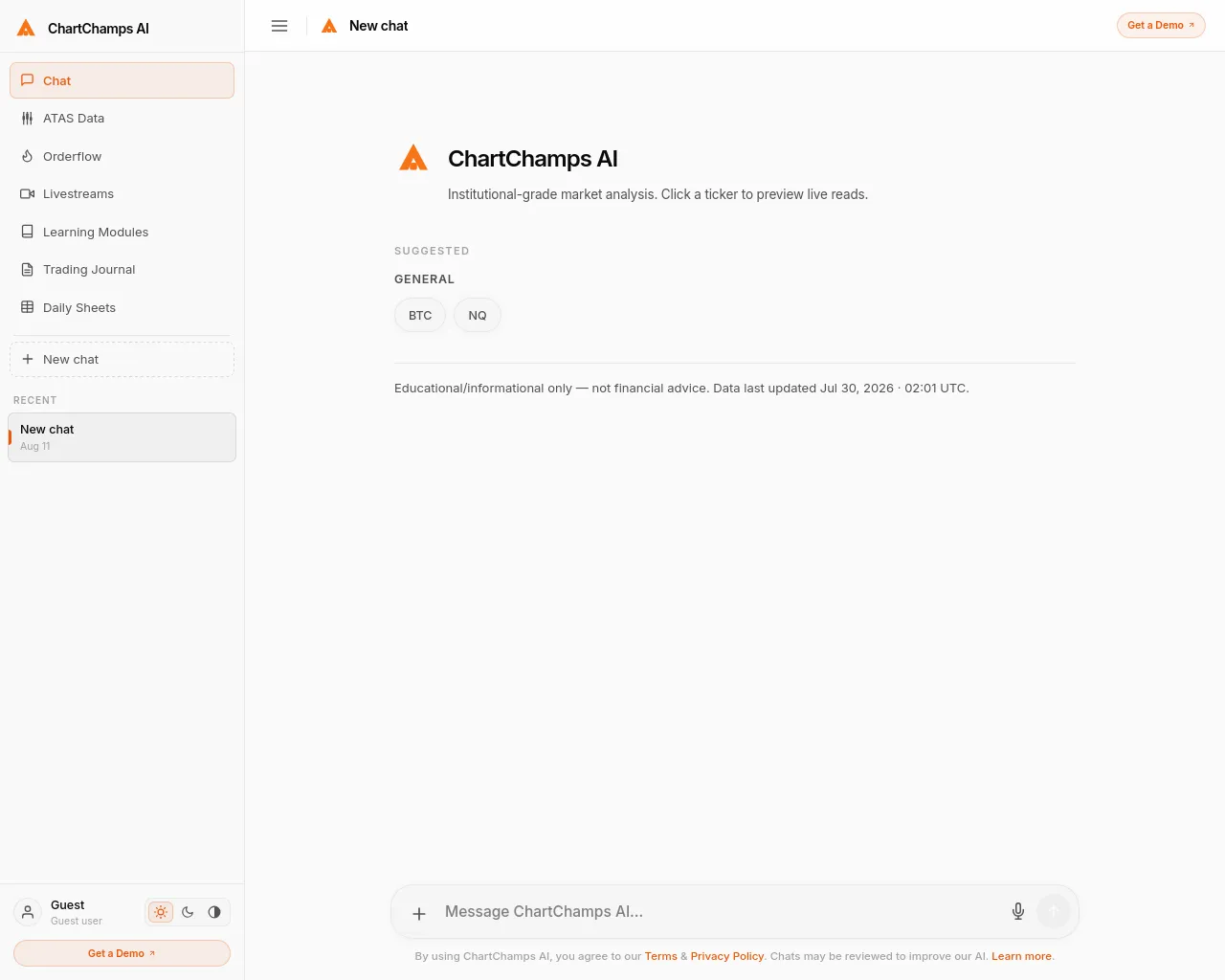 Screenshot of chartchampions.co