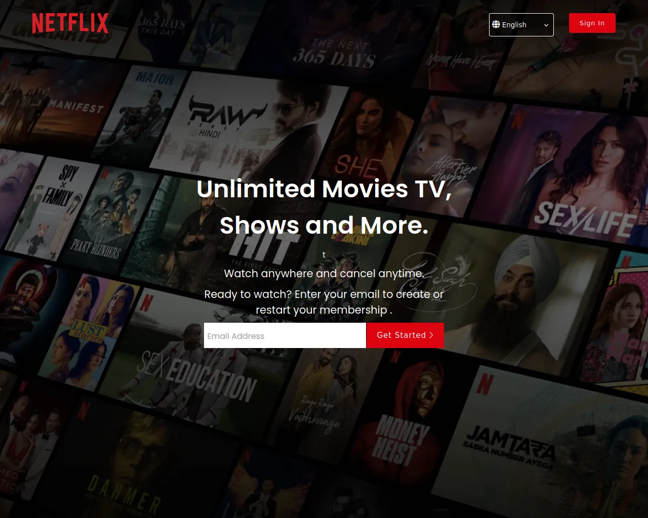 Screenshot of netflix-clone-red-seven.vercel.app