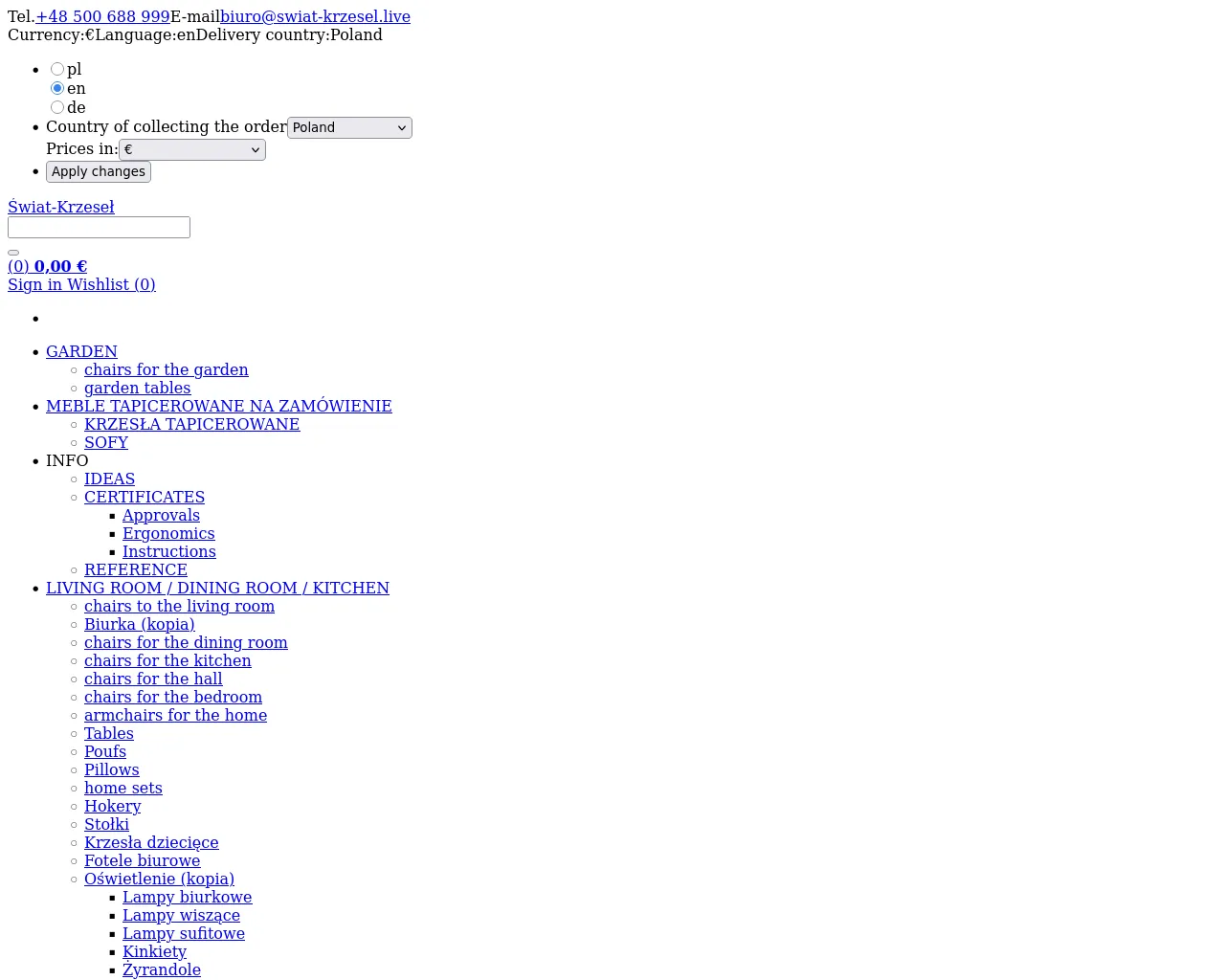 Screenshot of swiat-krzesel.live