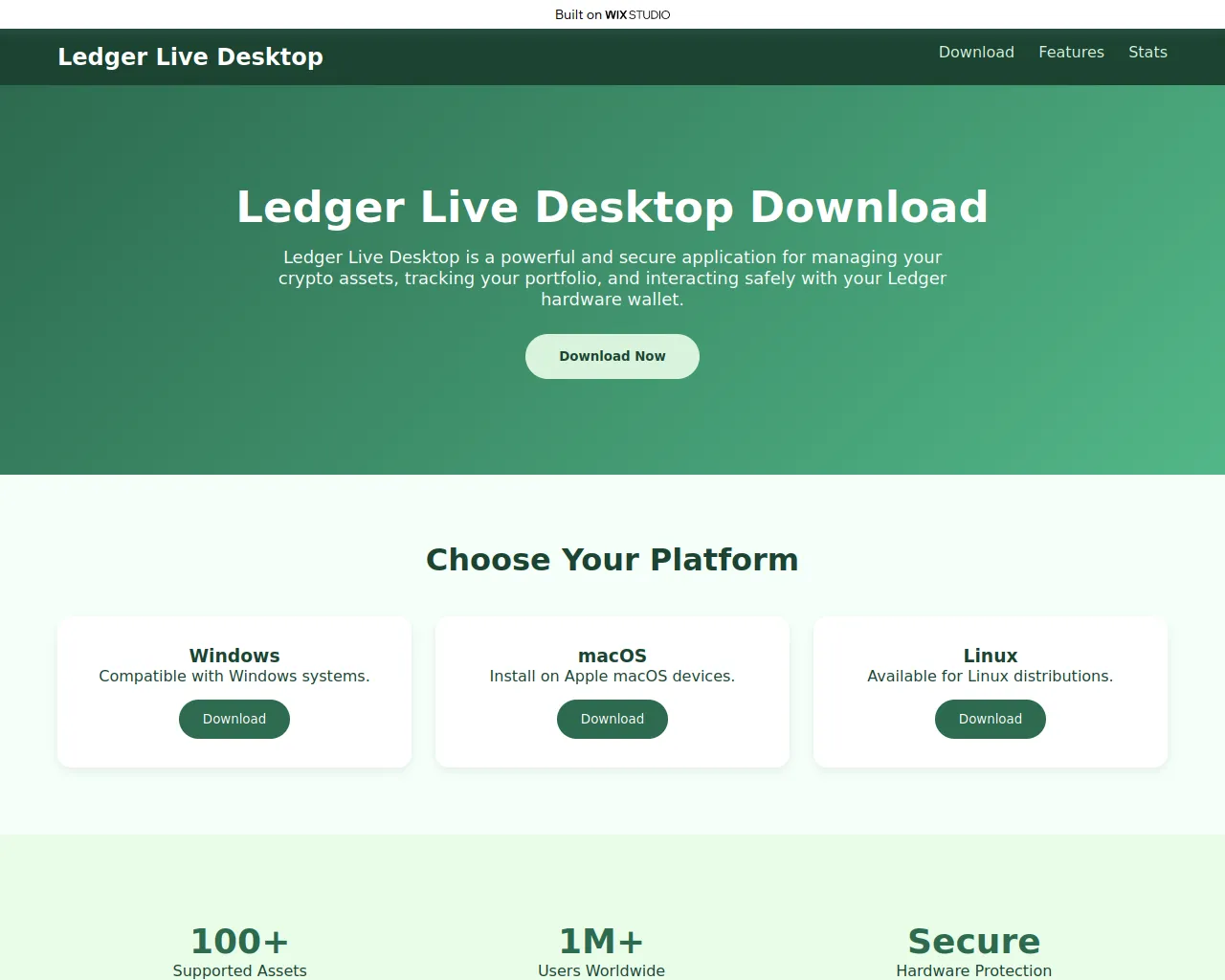 Screenshot of standard-desktop.wixstudio.com