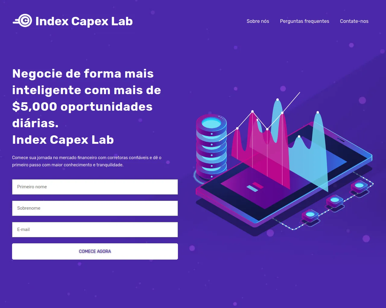 Screenshot of indexcapexlab.com