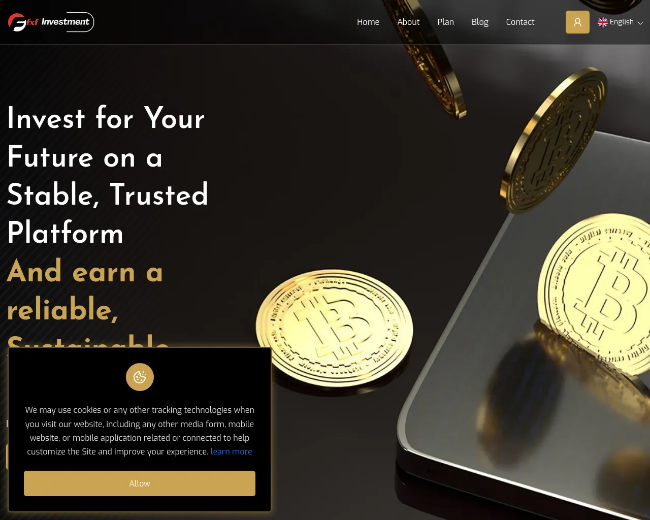 Screenshot of fxfinvestments.com
