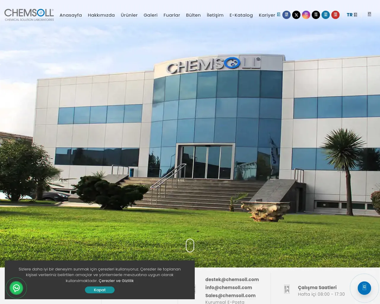 Screenshot of chemsoll.com