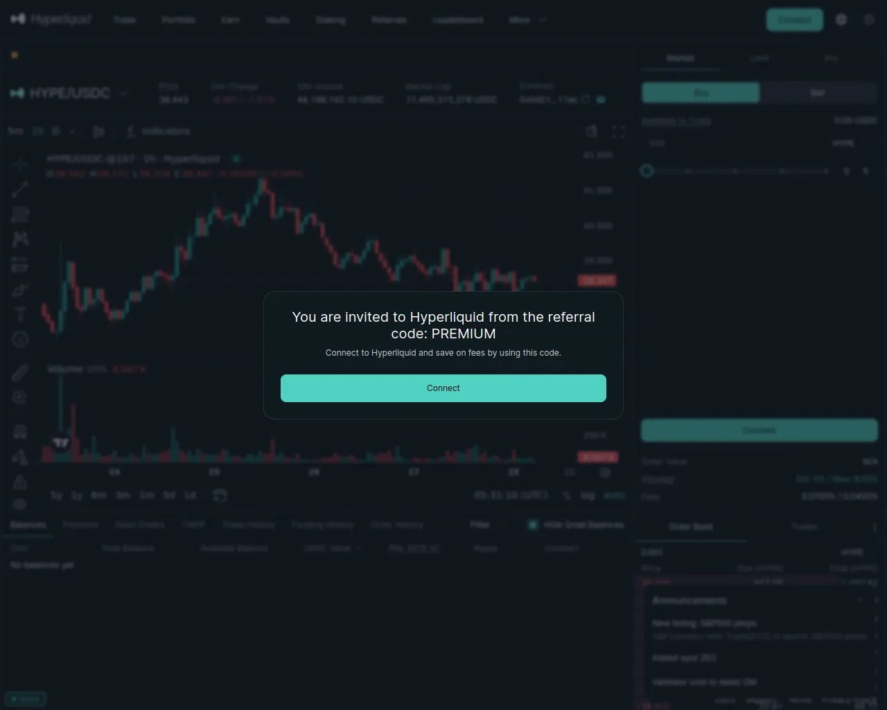 Screenshot of hyperliquidd.xyz