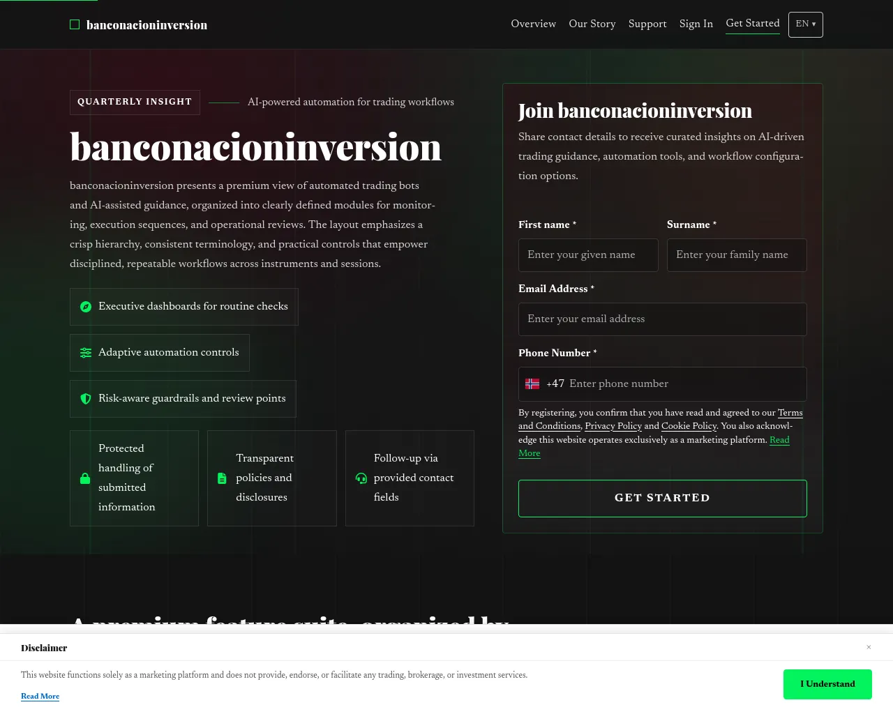 Screenshot of banconacioninversion.com