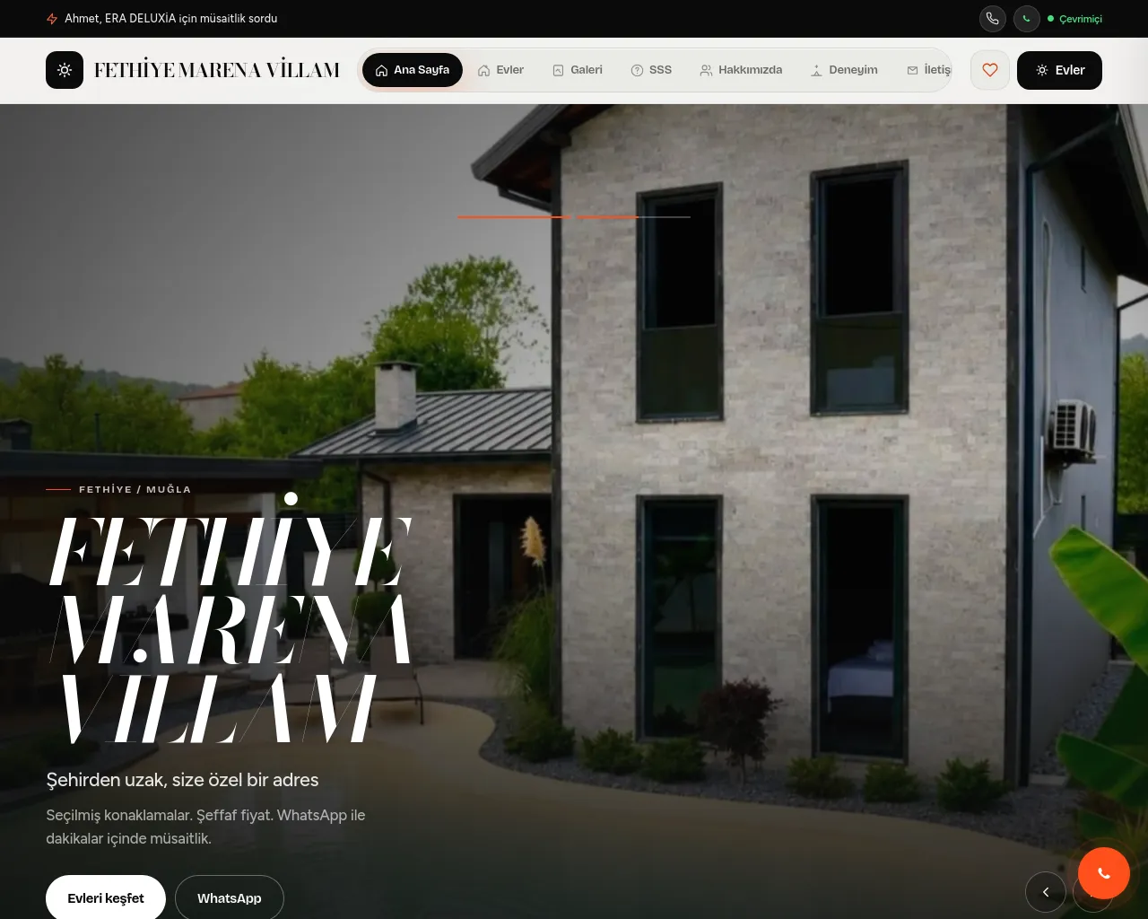 Screenshot of fethiyemarenavillam.com