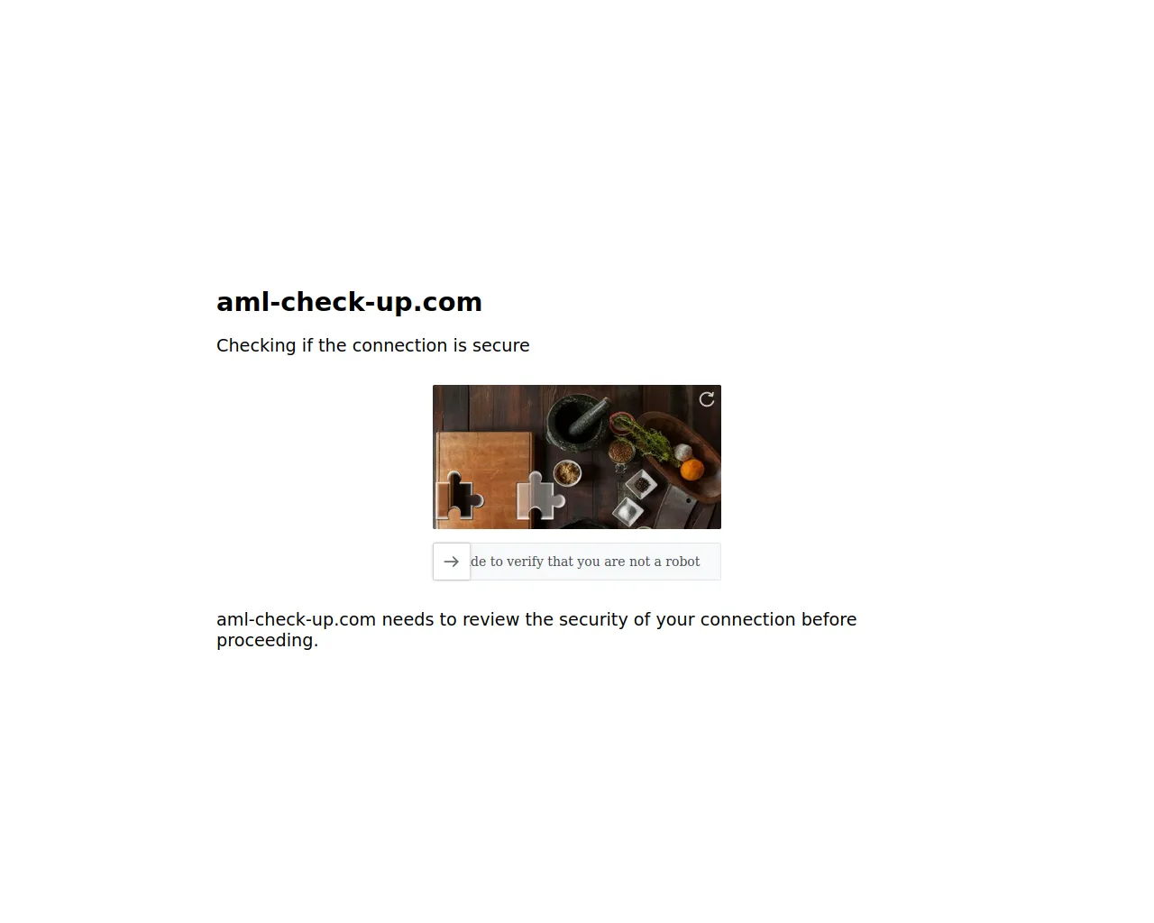 Screenshot of aml-check-up.com