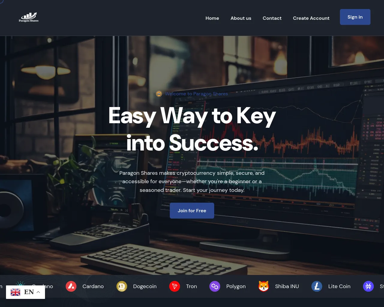 Screenshot of paragonshares.pro