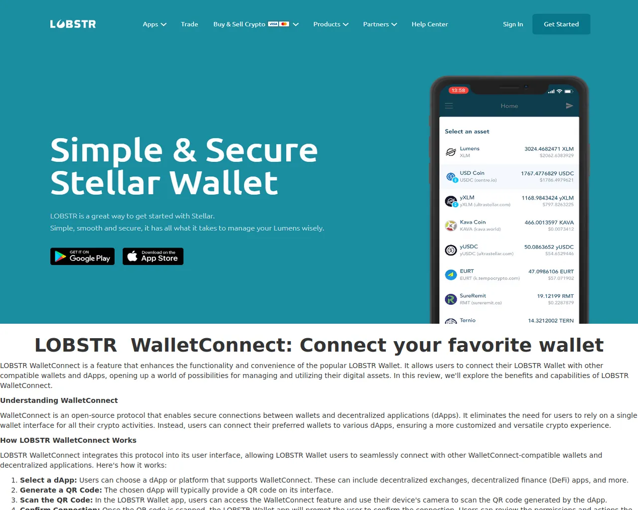Screenshot of lobstrrwellet.webflow.io