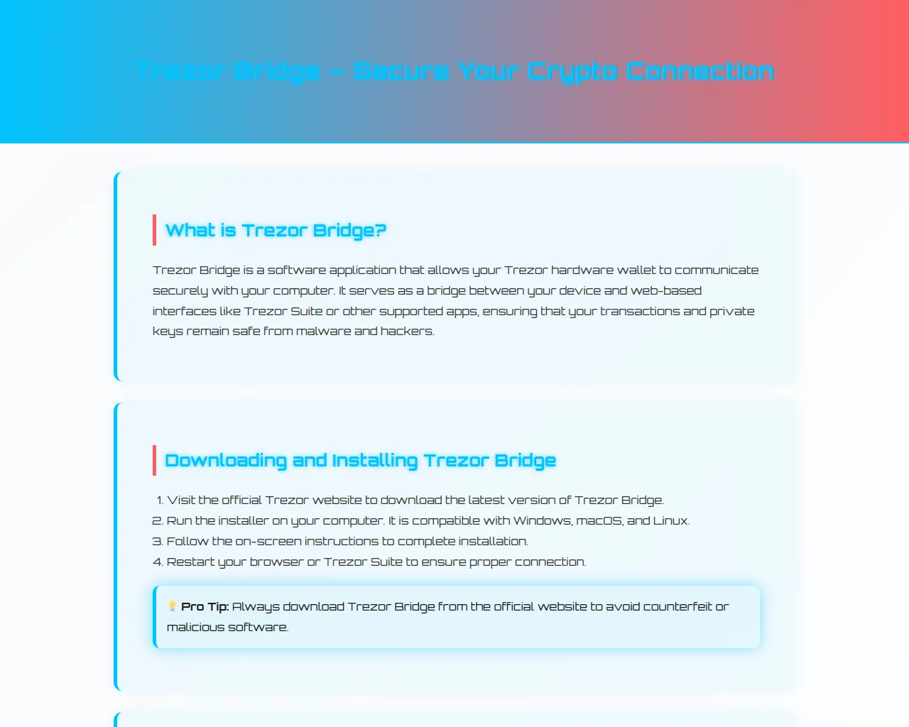 Screenshot of requi-trezobridge.pages.dev