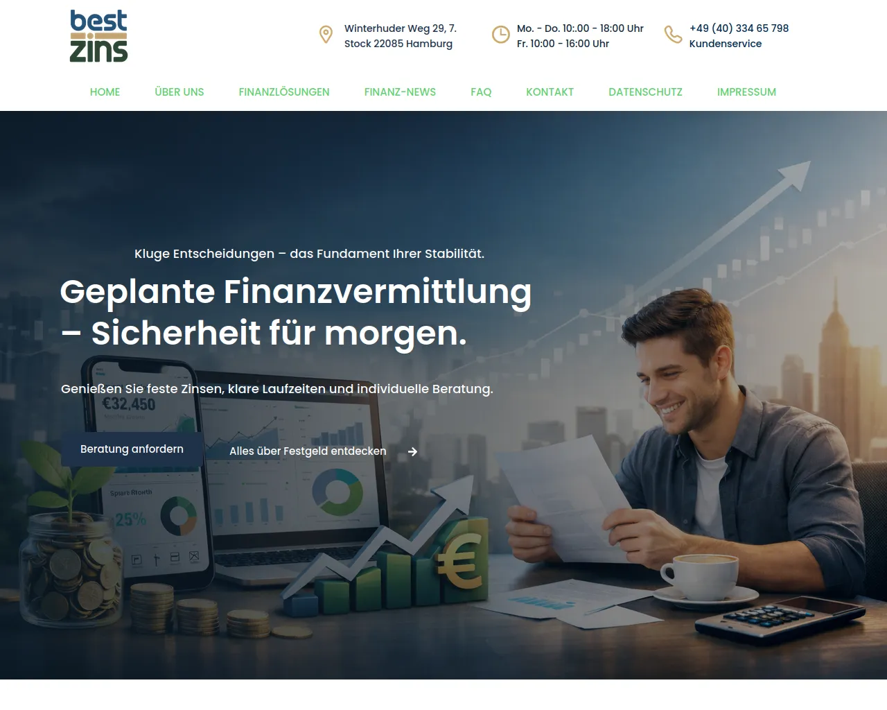 Screenshot of bestzins-online.com