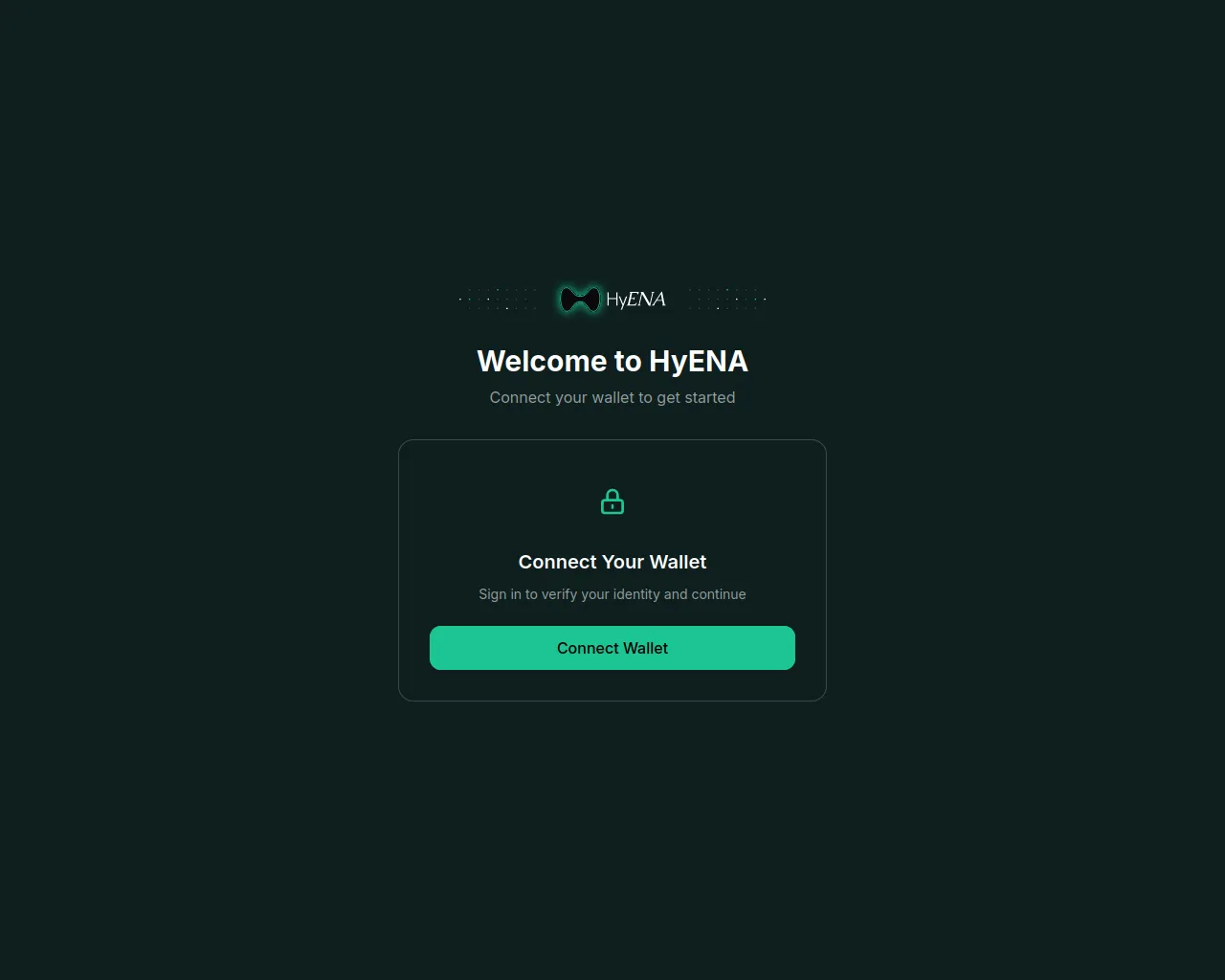 Screenshot of app.hynena.trade