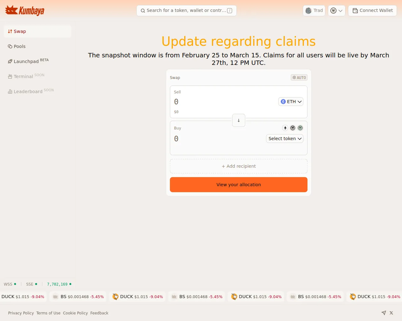Screenshot of enter-kumbaya.xyz