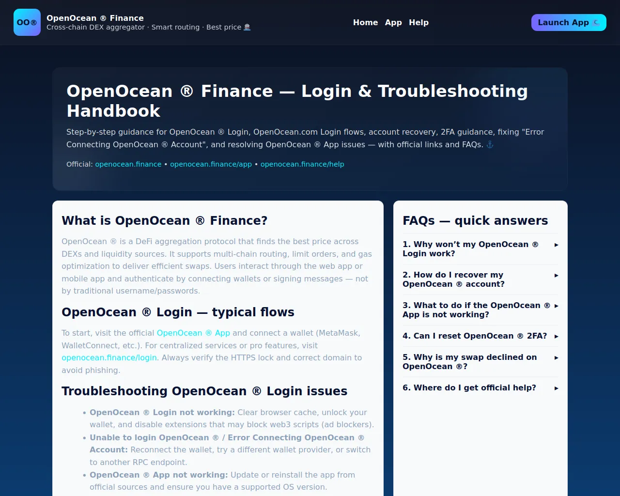 Screenshot of financee-portal--openoceean.pages.dev