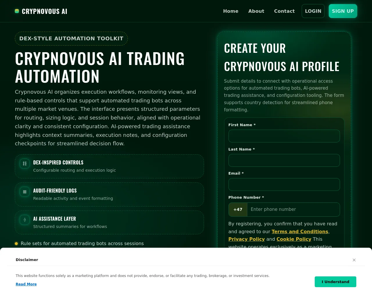 Screenshot of crypnovousai.com