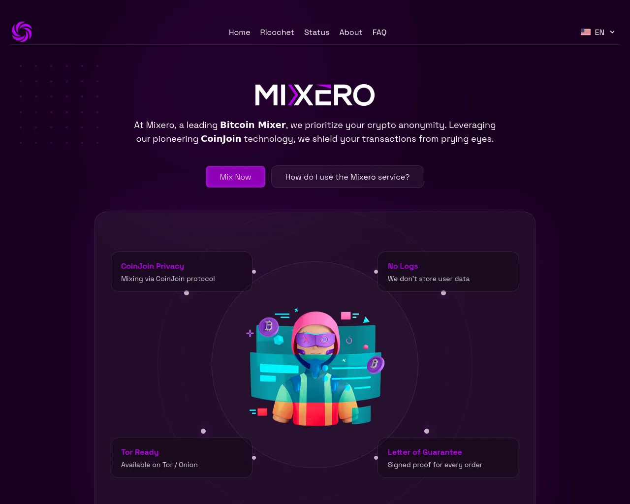 Screenshot of mixero.site