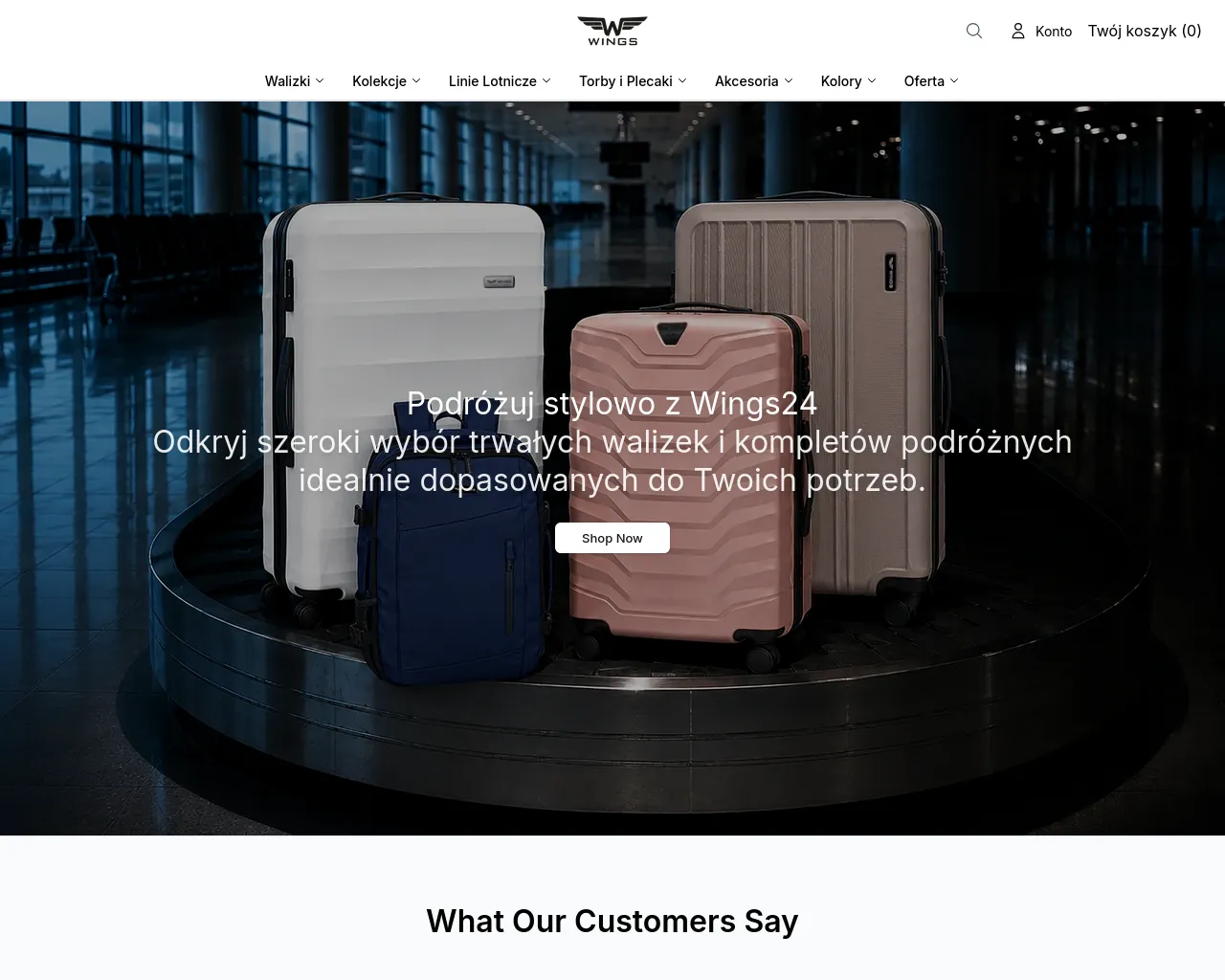 Screenshot of wings24style.shop