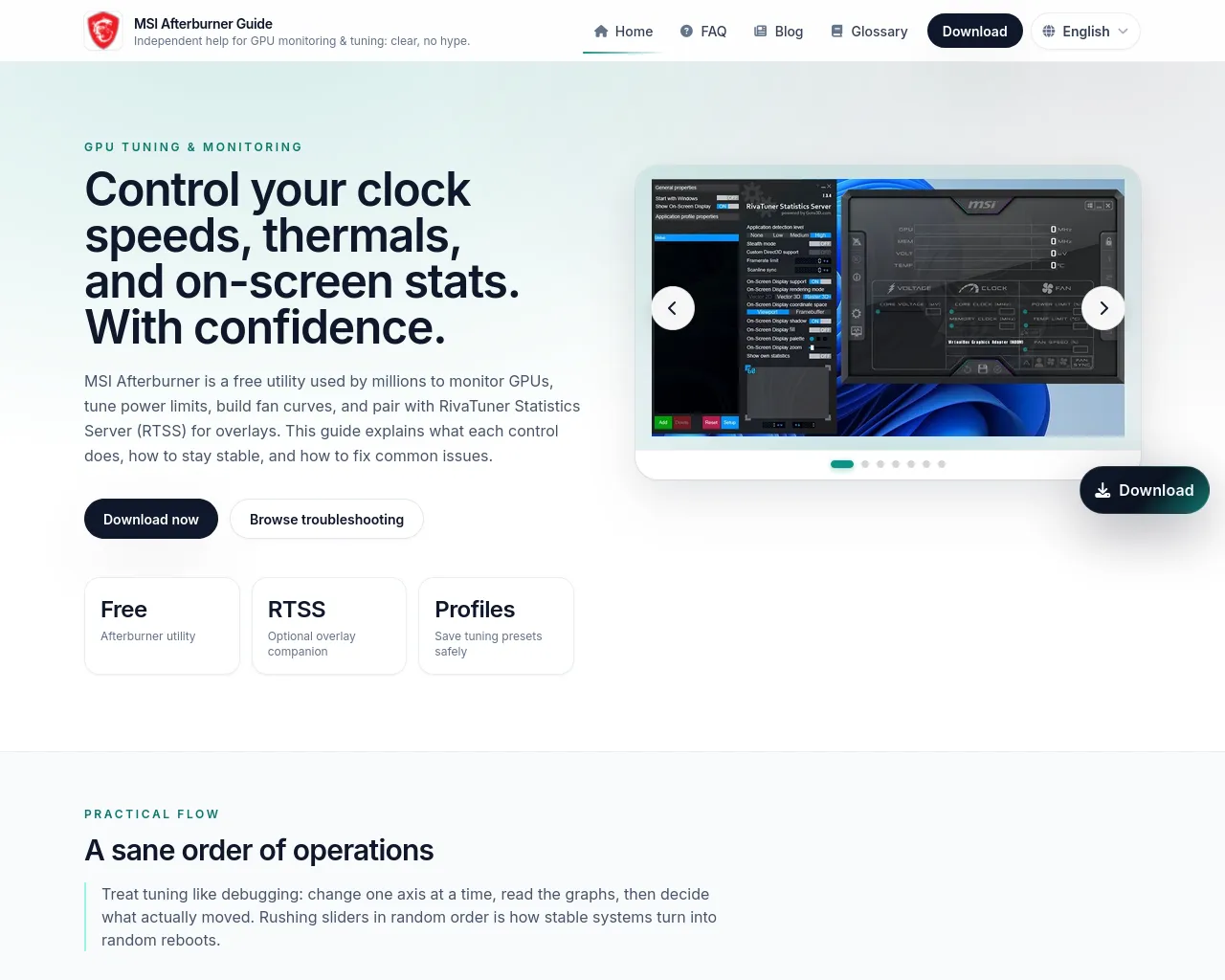 Screenshot of msiafterburner.app