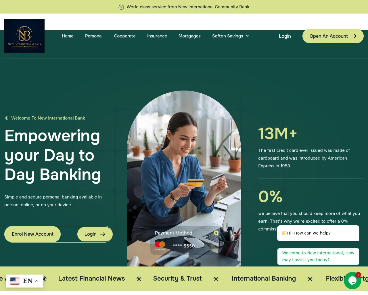 Screenshot of newinternationalinc.com
