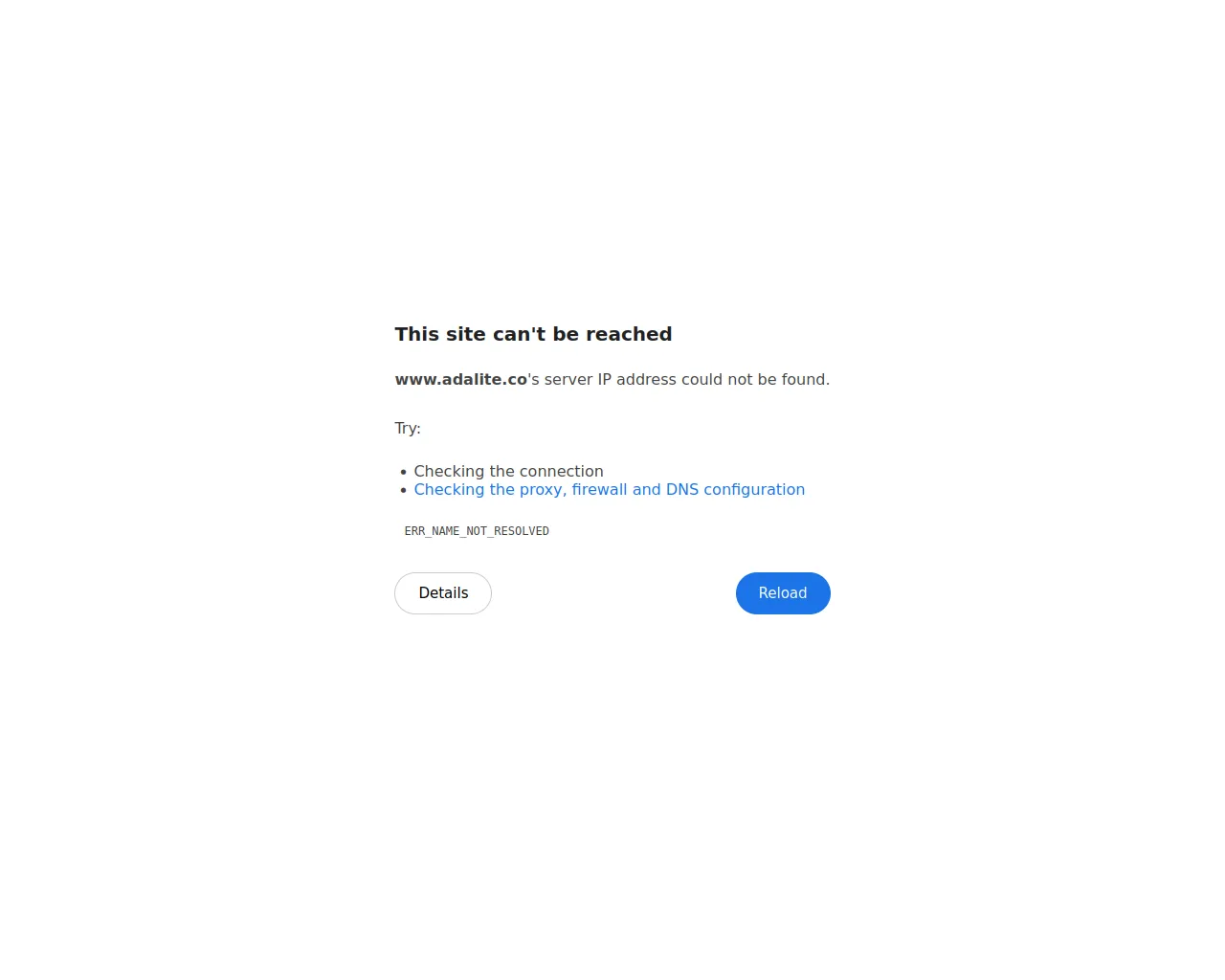 Screenshot of adalite.co