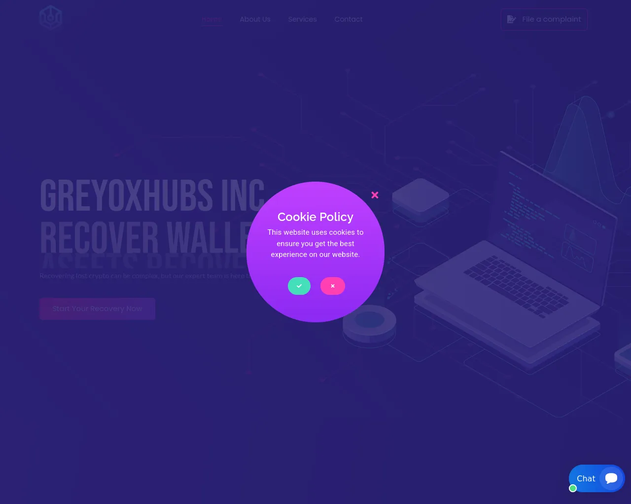 Screenshot of greyoxhubs.com