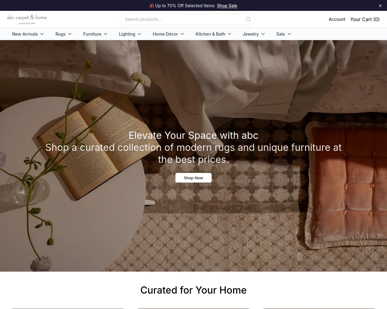 Screenshot of abchomeshop.shop