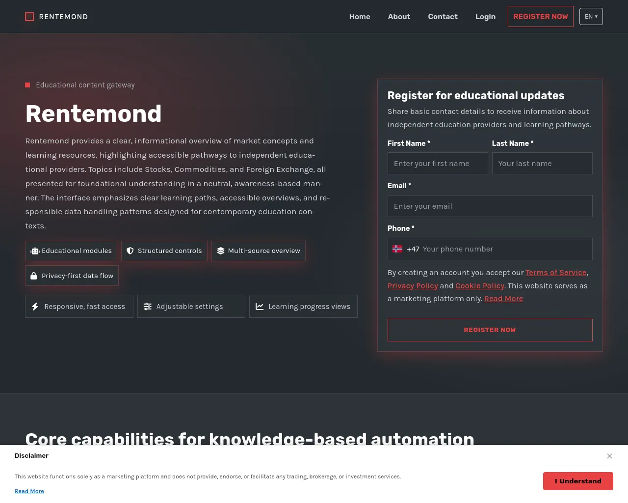 Screenshot of rentemondsystem.com