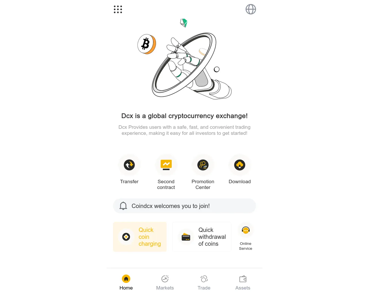 Screenshot of dcoinxc.com