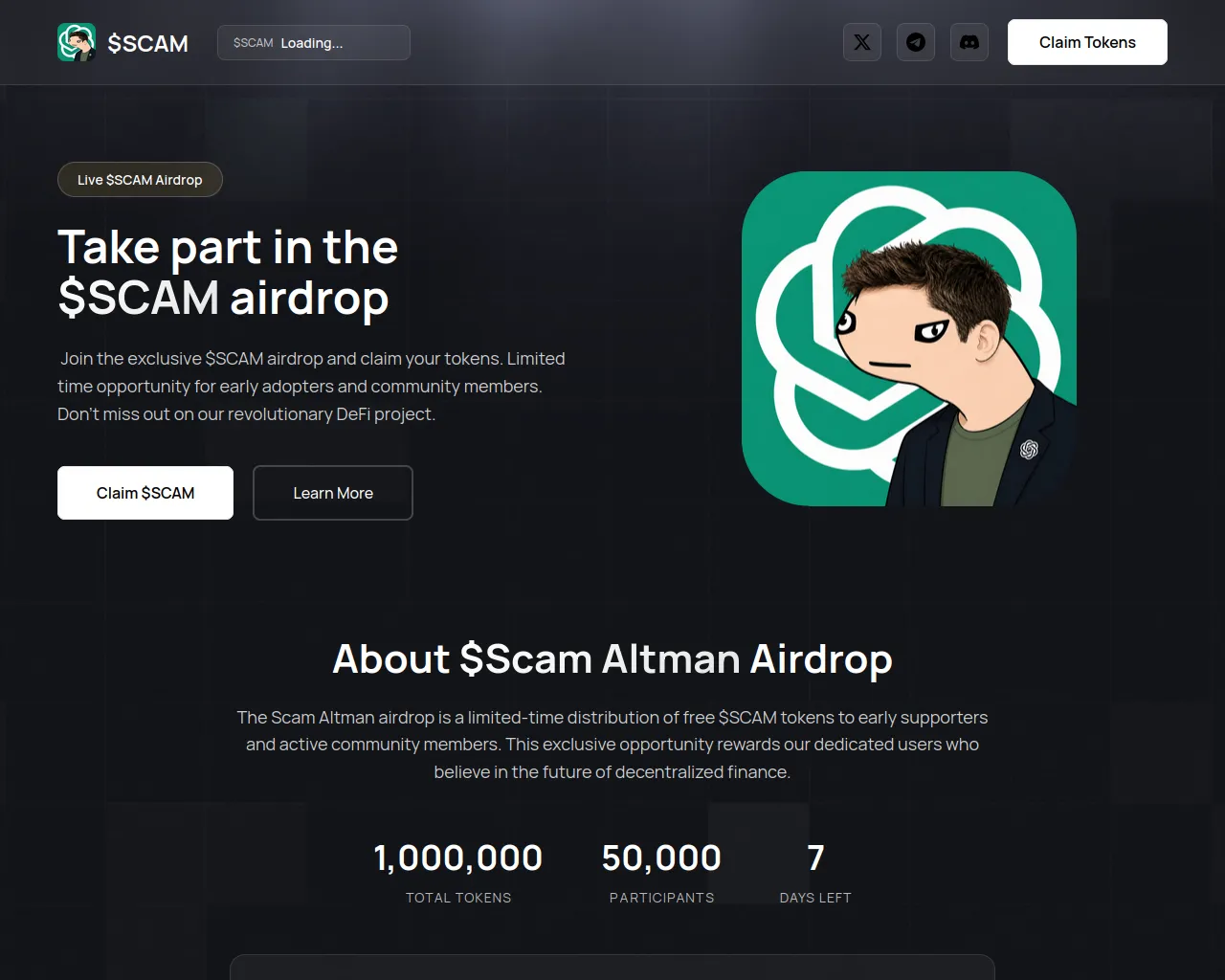 Screenshot of claim-scam.pages.dev