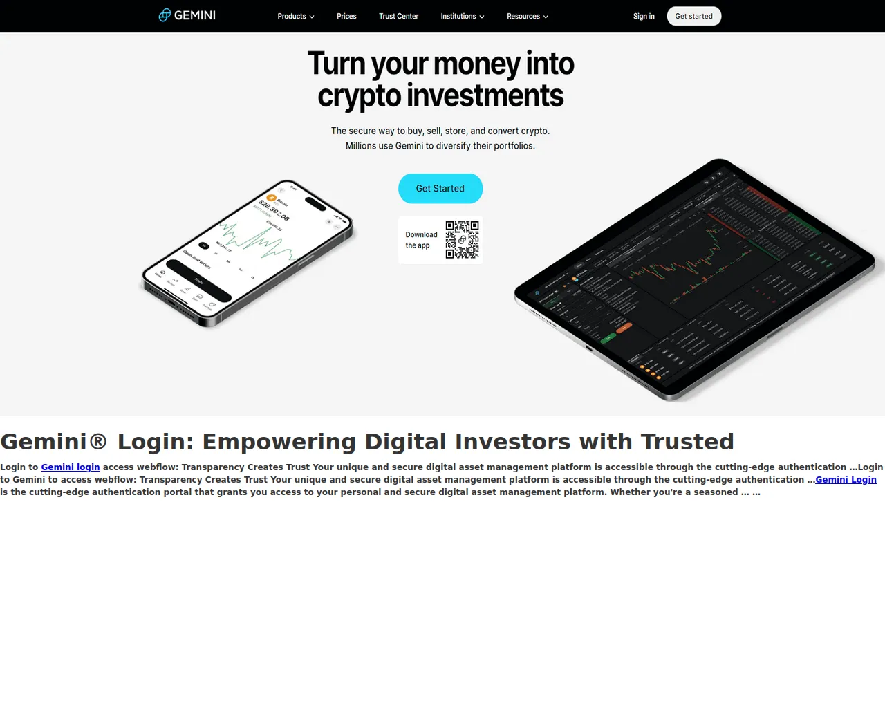 Screenshot of gemmineelogiz.webflow.io