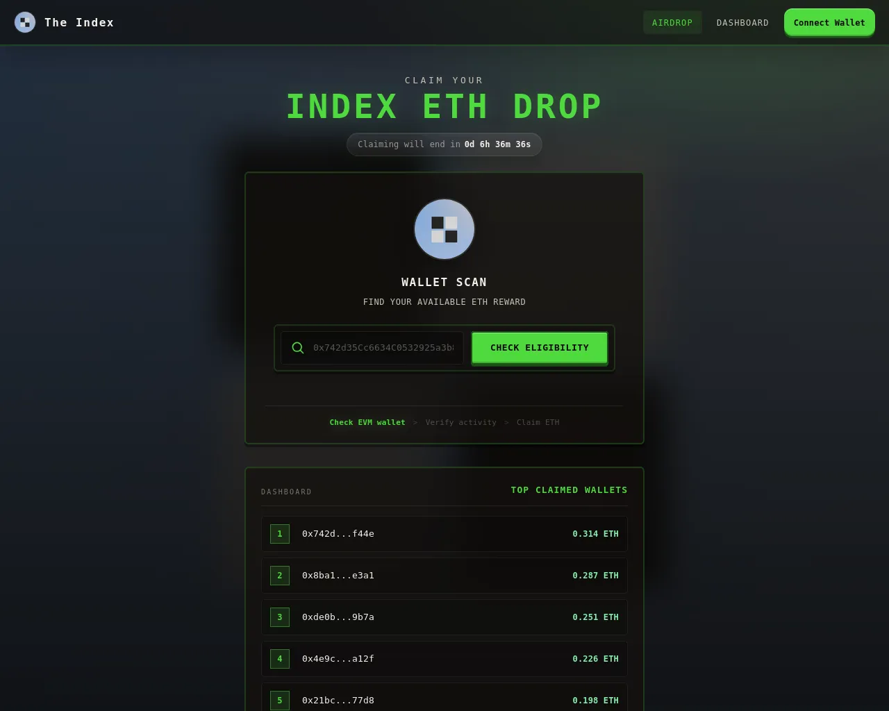 Screenshot of index.5a-evmcheck.lol