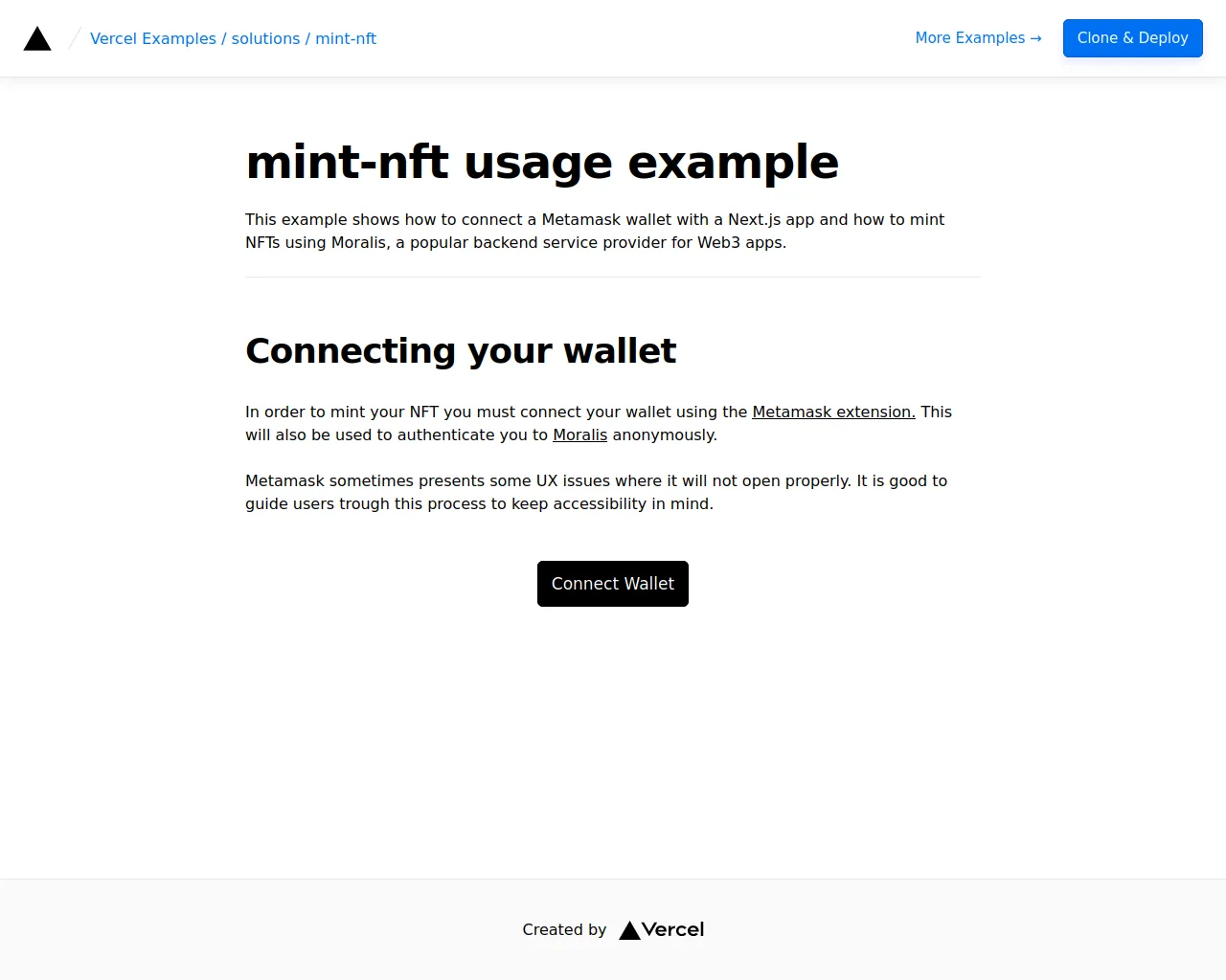 Screenshot of solutions-mint-nft.vercel.app