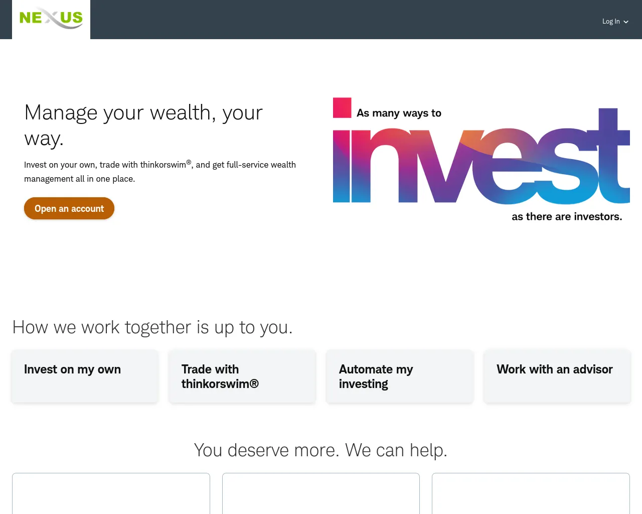 Screenshot of nexusscorp.com