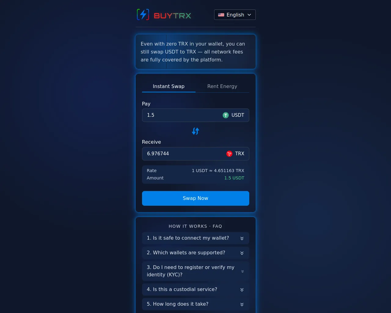 Screenshot of buytrx.nl
