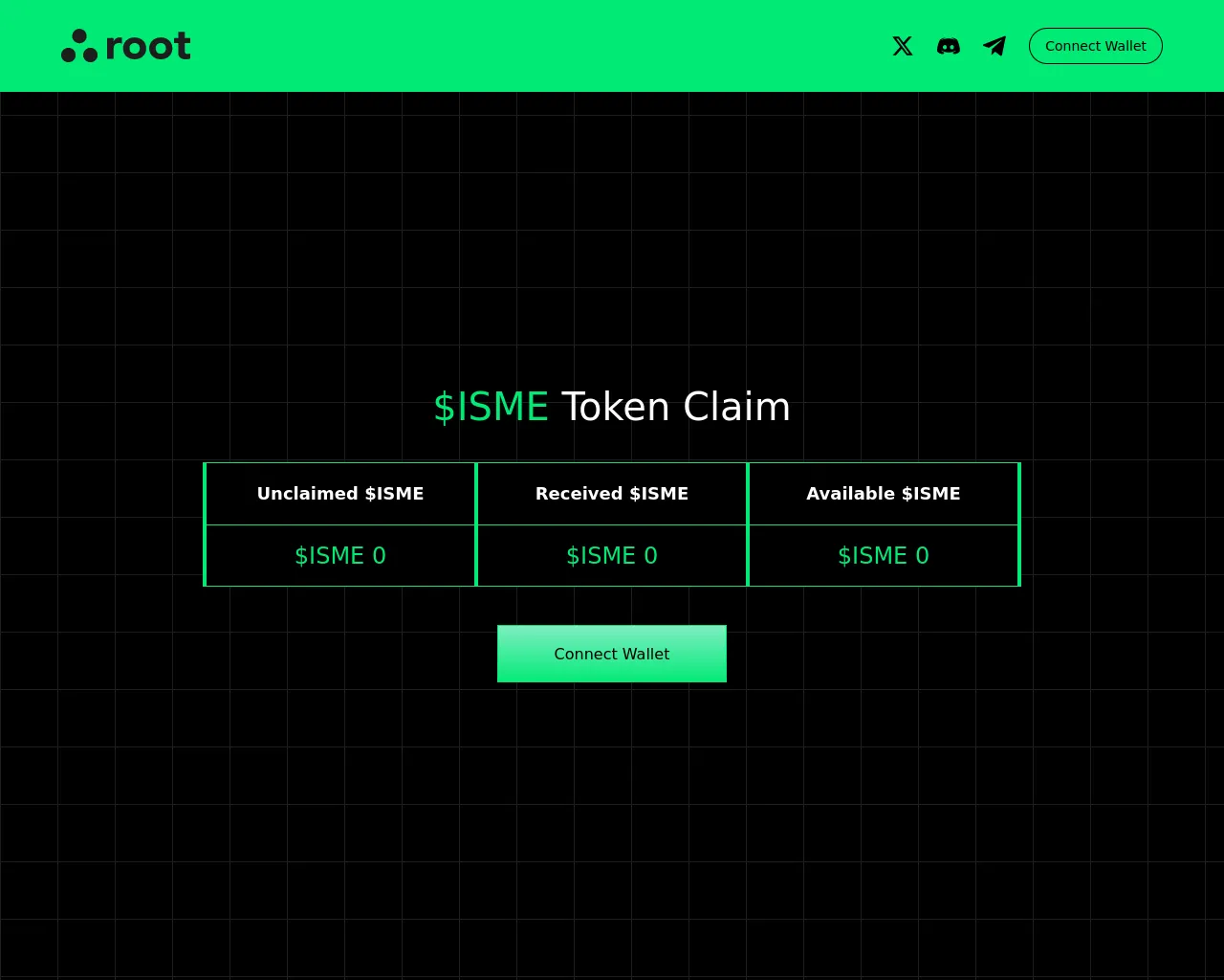 Screenshot of root-xyz-isme-claim.pages.dev