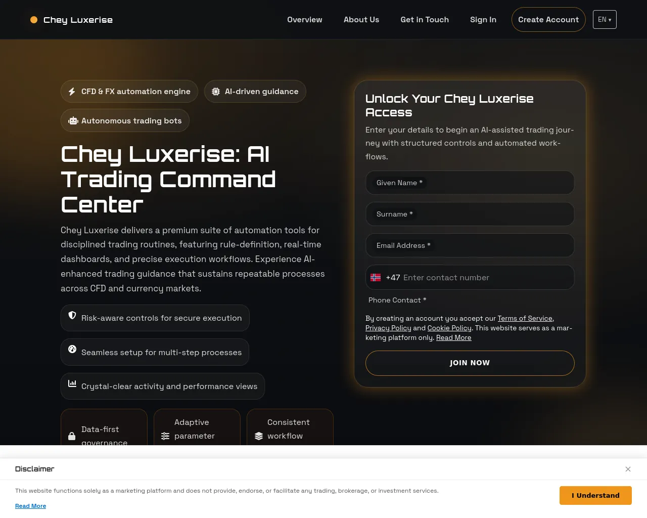 Screenshot of chey-luxe-platform.pro