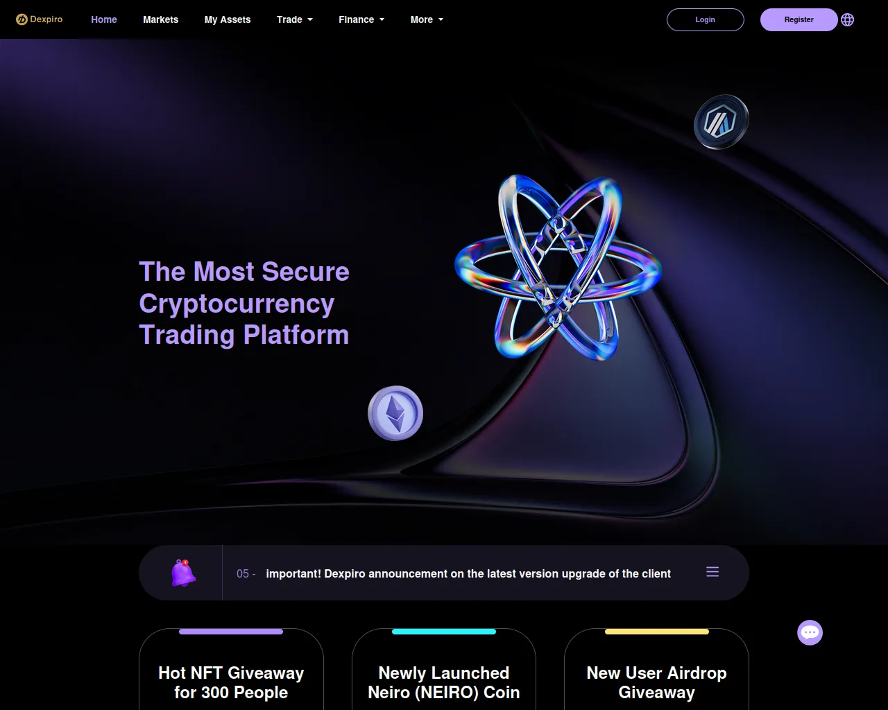 Screenshot of dexgalaxy.xyz