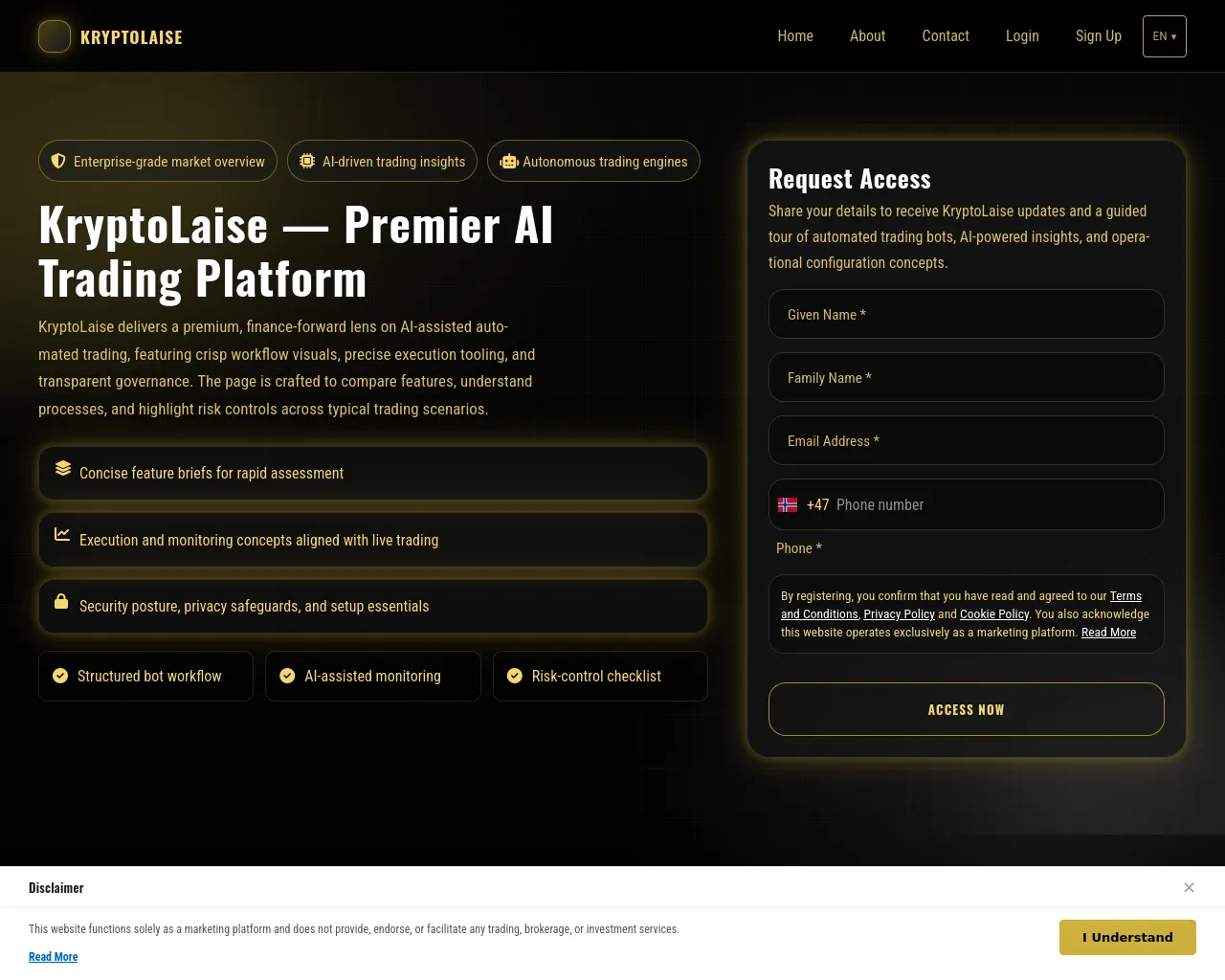 Screenshot of kryptolaisepro.digital