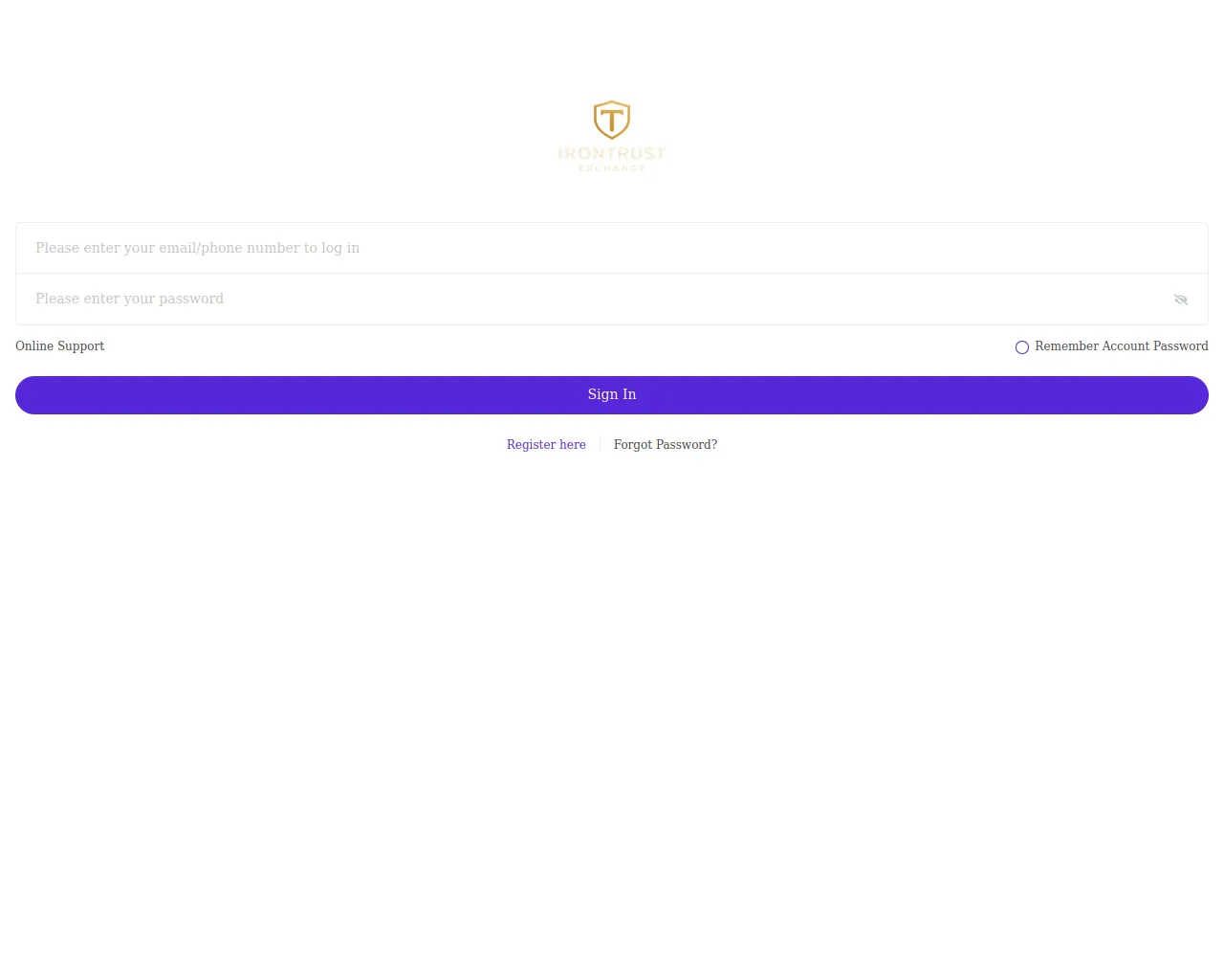 Screenshot of h5.irontrust-exchange.icu