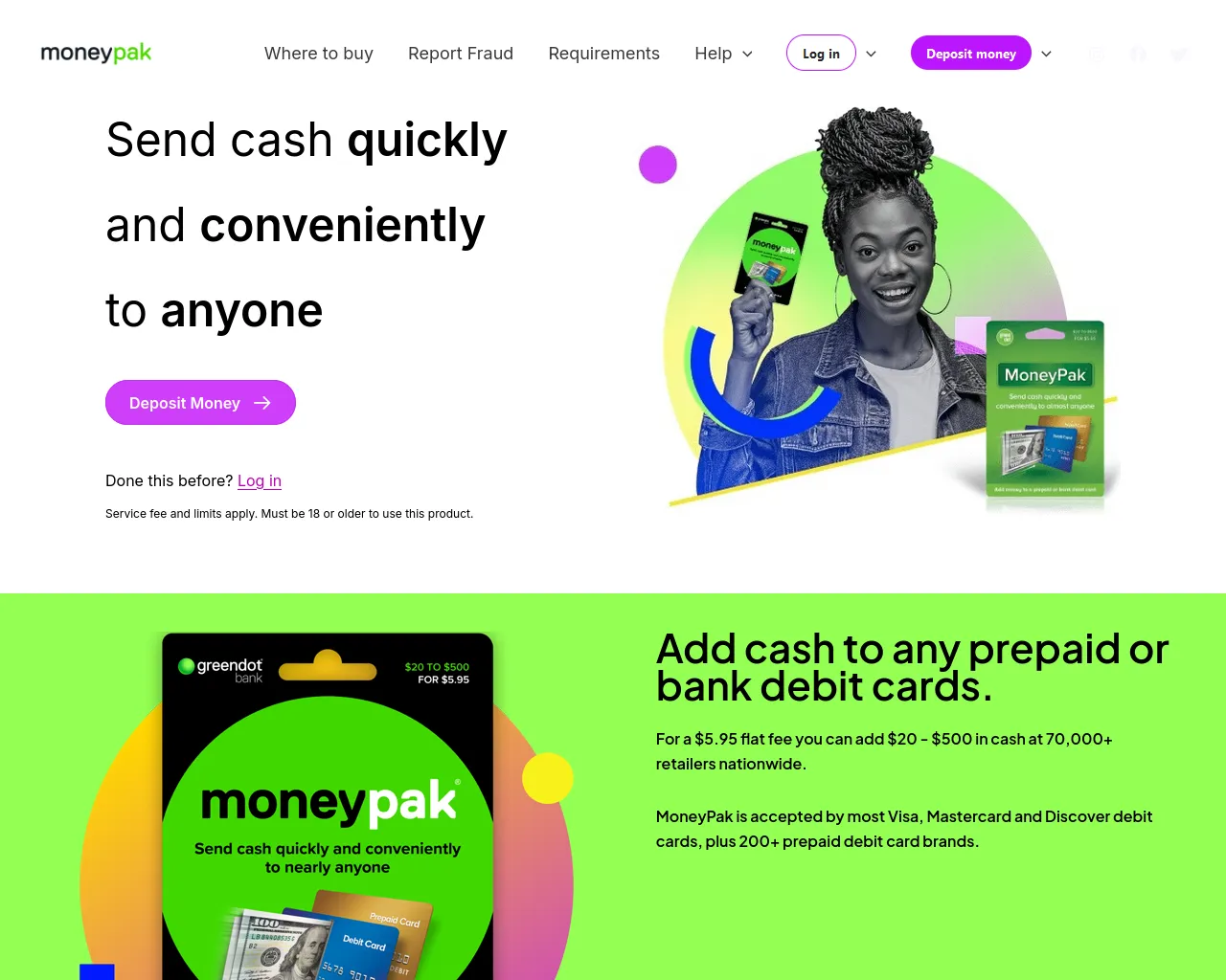 Screenshot of acc-moneypak.com
