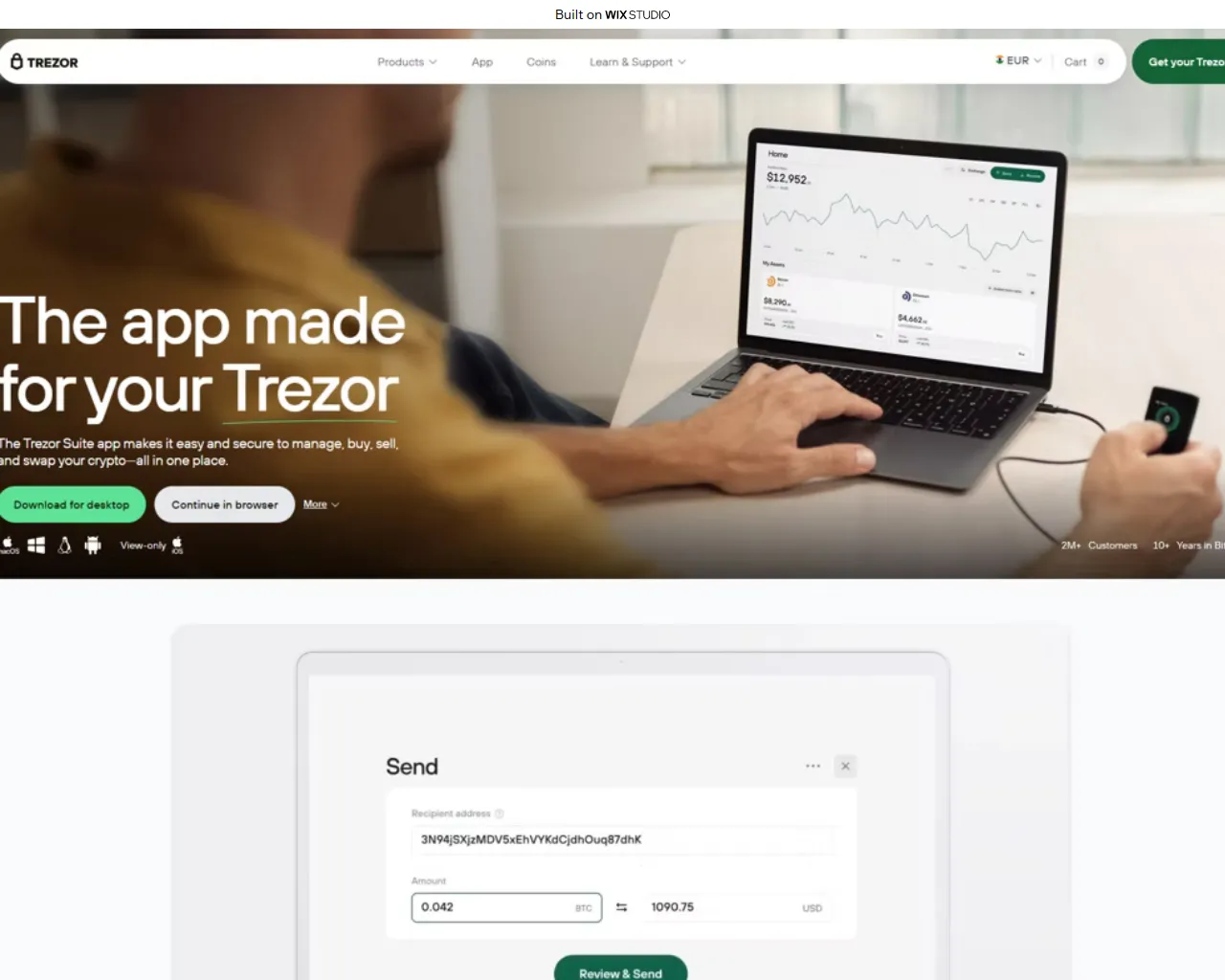 Screenshot of home-startrezox.wixstudio.com