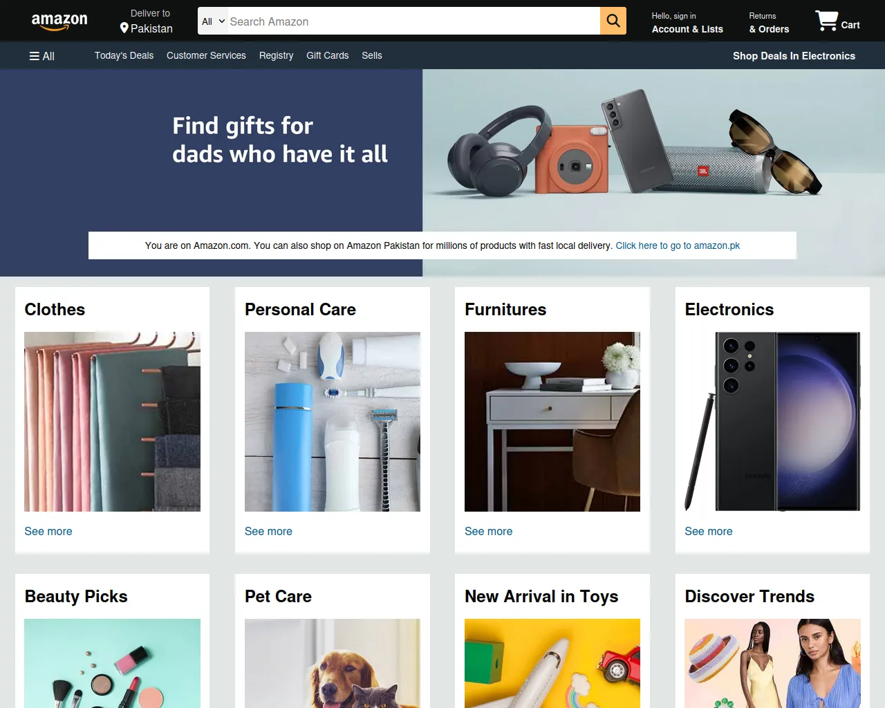 Screenshot of amazon-clone-ochre-three.vercel.app